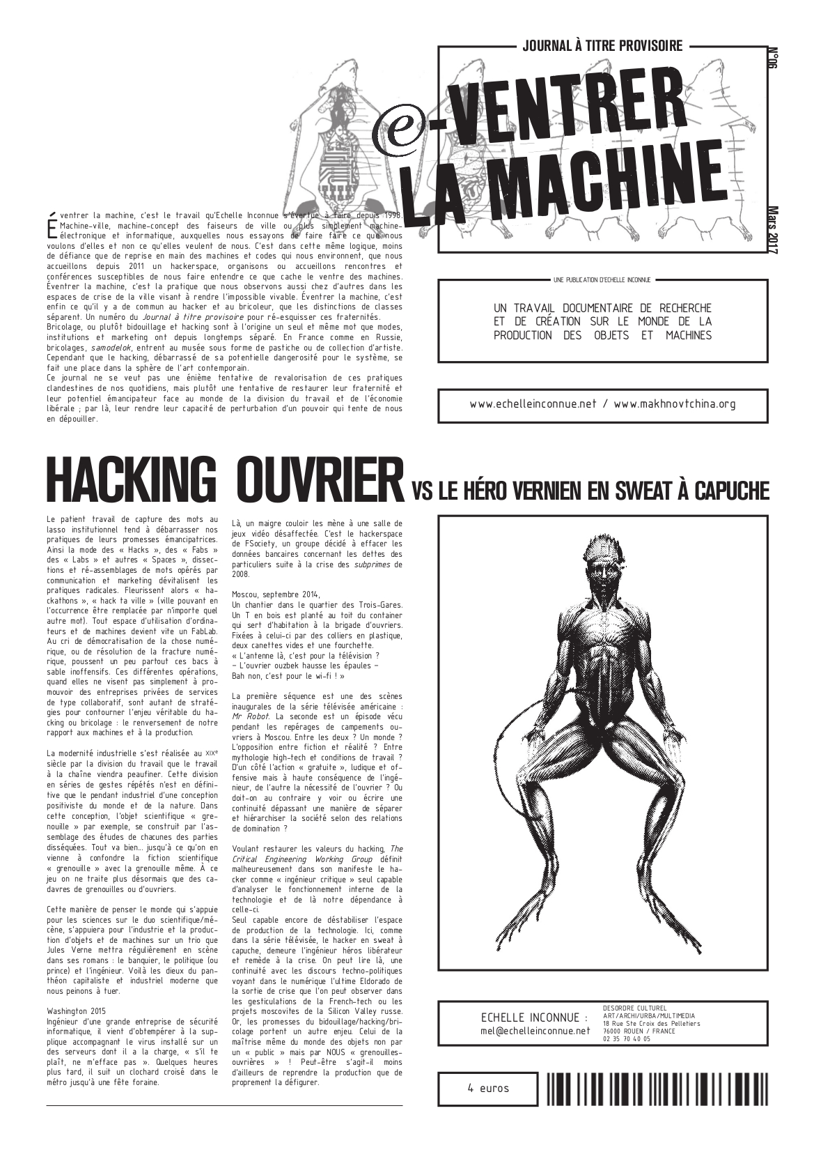 journal Éventrer la machine. Hacking Ouvrier couverture journal éventrer la machine